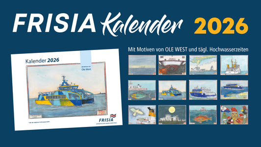FRISIA Kalender 2026 mit Ole West Motiven