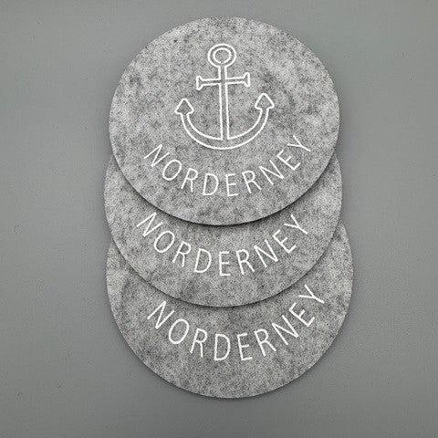 Filzuntersetzer Norderney