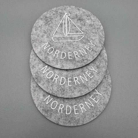 Filzuntersetzer Norderney