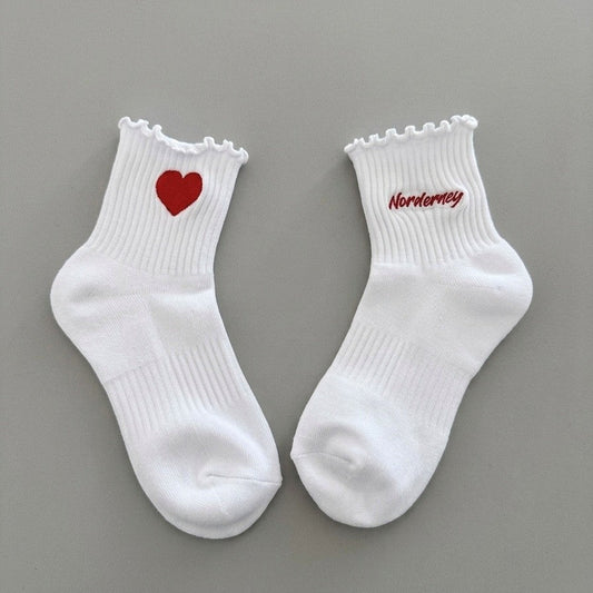 Socken Norderney Herz